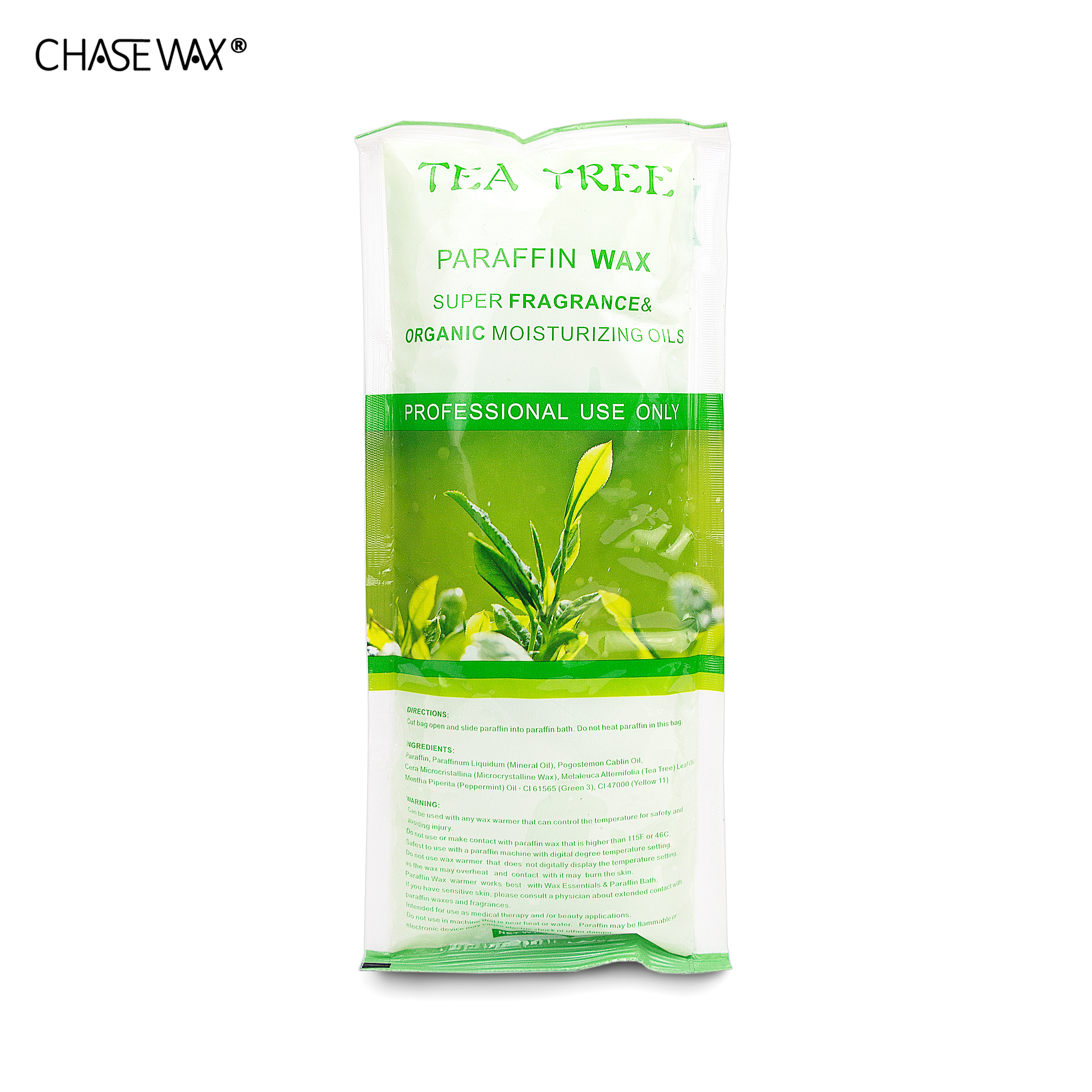 CHASE WAX 450G TEA TREE PARAFFIN WAX